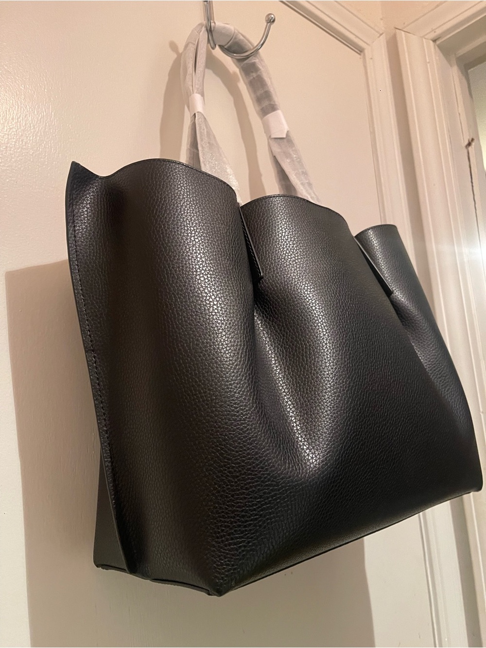 Michael Kors Black Pebbled Leather Tote Bag - Picture 6 of 7